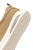 Erkek Bej Bağcıklı Deri Sneaker | Derimod