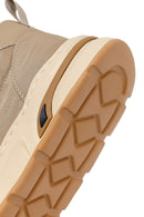 Derimod Zero Male Beige Lace-Up Fabric Sneakers | Derimod