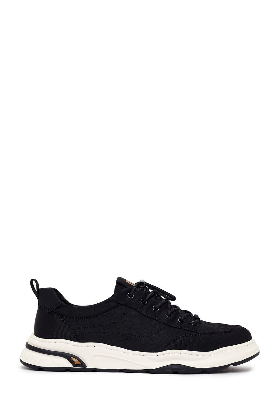 Derimod Zero Male Black Lace-Up Fabric Sneakers 26SFD69286F | Derimod