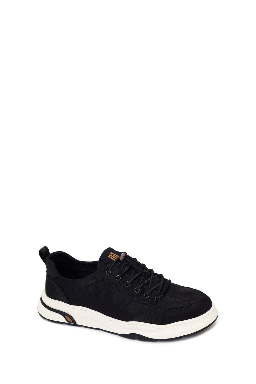 Derimod Zero Male Black Lace-Up Fabric Sneakers