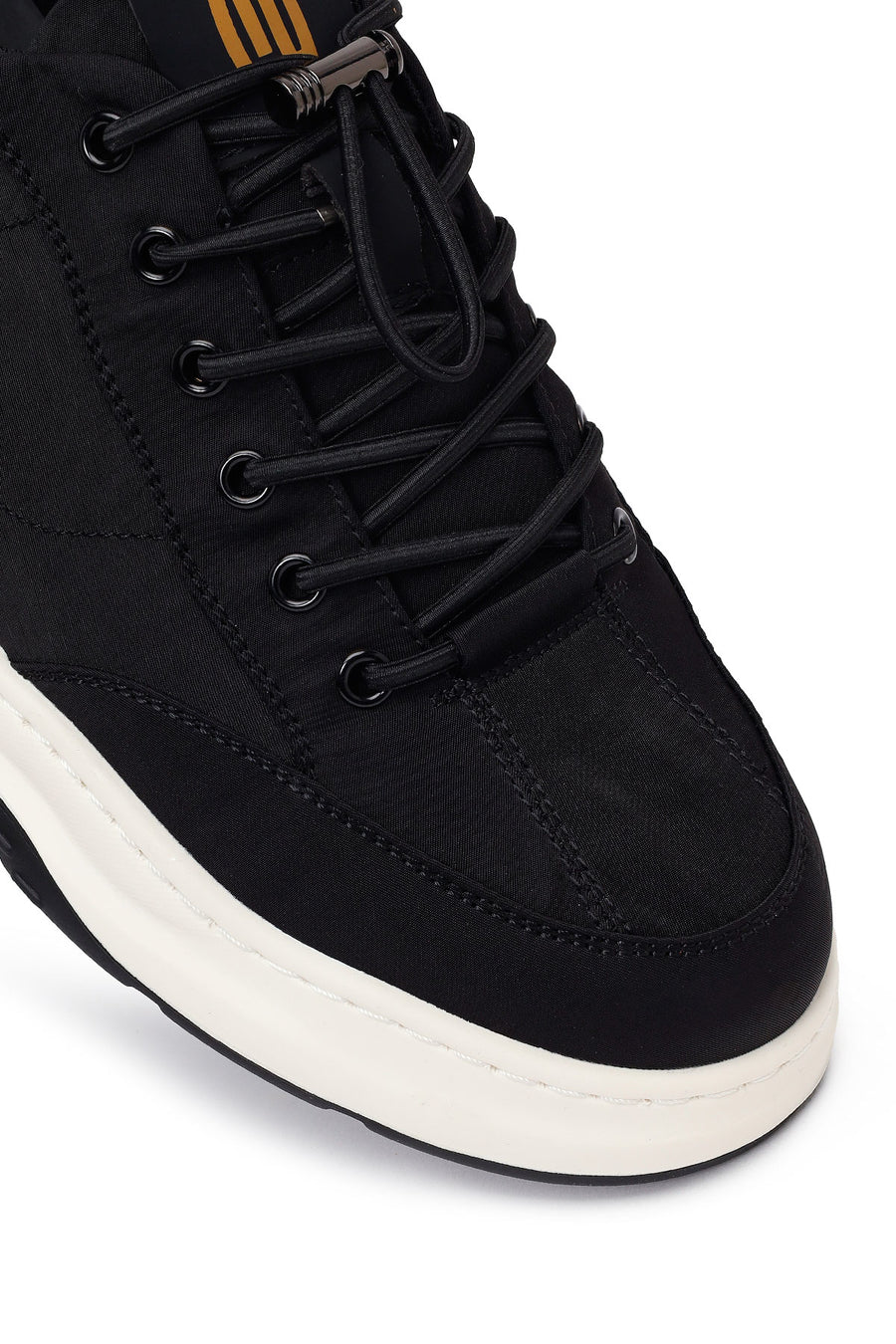 Derimod Zero Male Black Lace-Up Fabric Sneakers