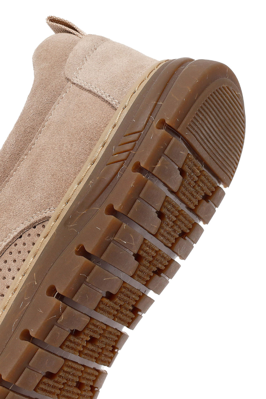 Derimod Fly Male Beige Suede Leather Casual Loafer