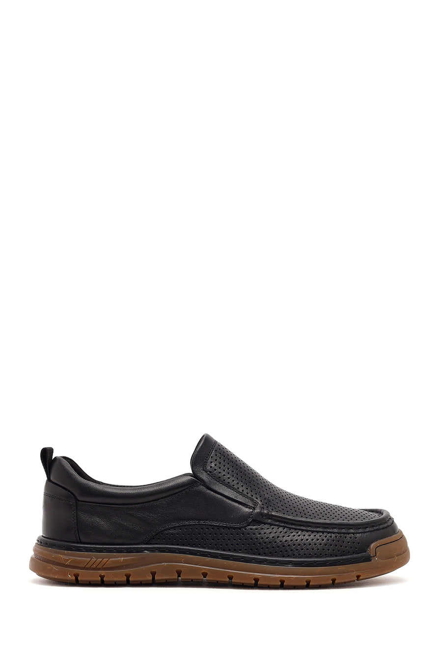 Derimod Fly Male Black Leather Casual Loafer 26SFD693118 | Derimod