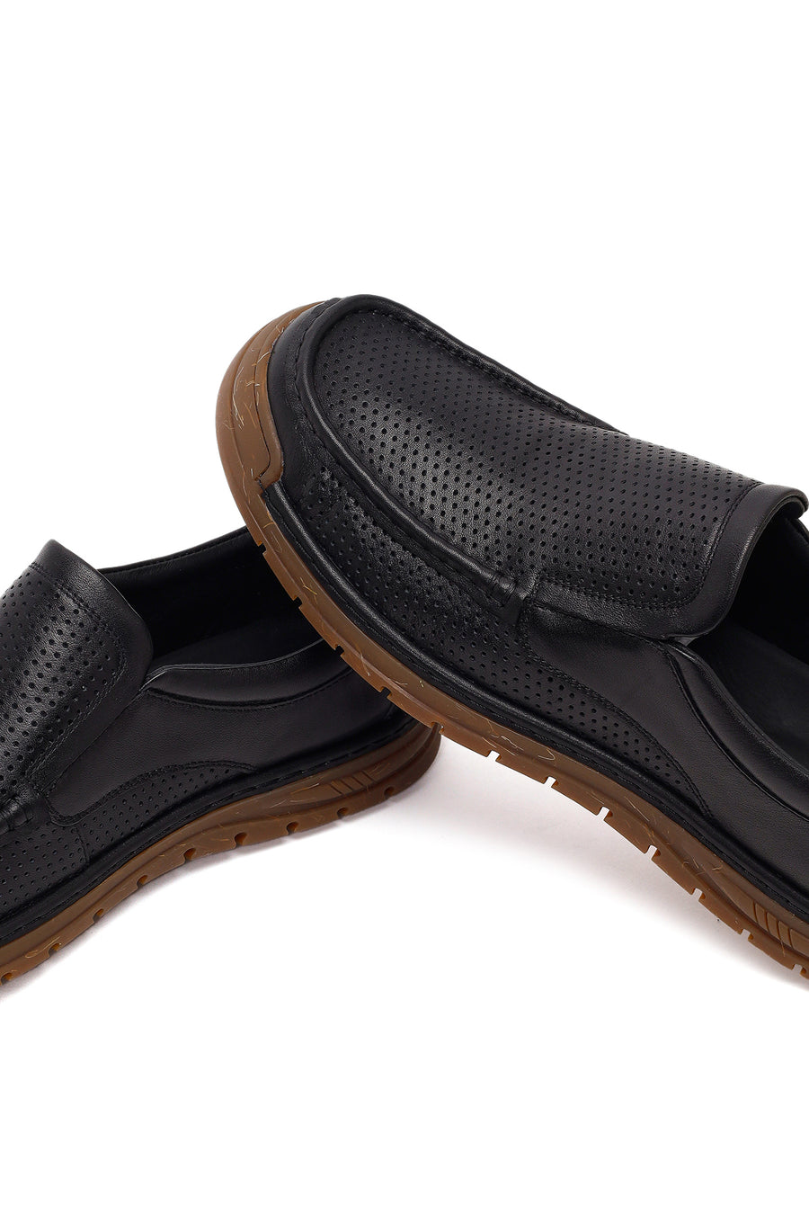 Derimod Fly Male Black Leather Casual Loafer