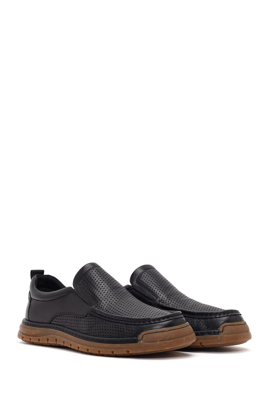 Derimod Fly Male Black Leather Casual Loafer