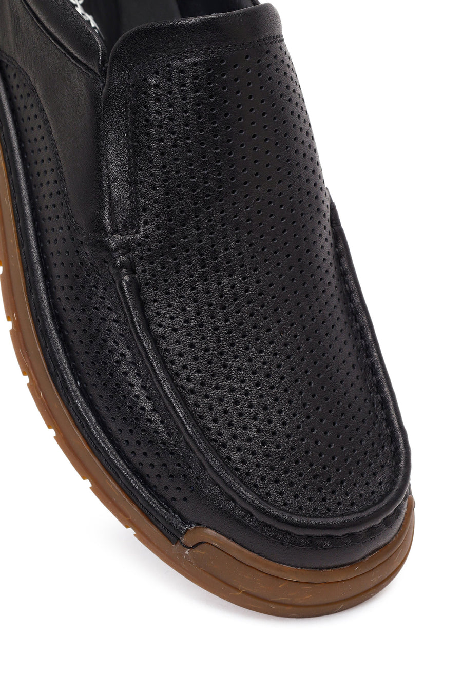 Derimod Fly Male Black Leather Casual Loafer