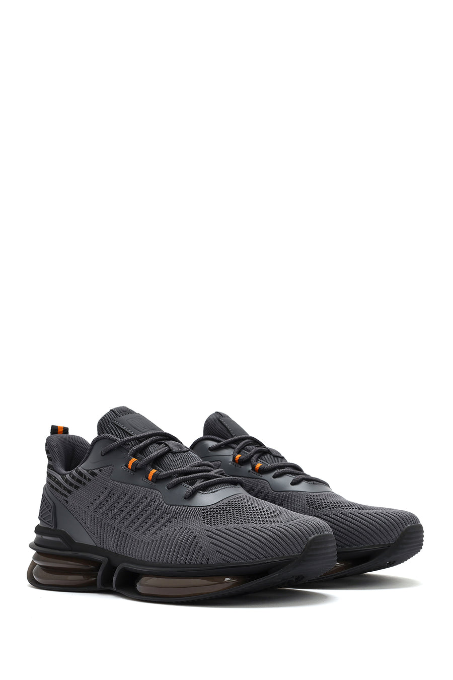 Derimod Zero Men's Gray Lace-Up Thick Soled Fabric Sneaker