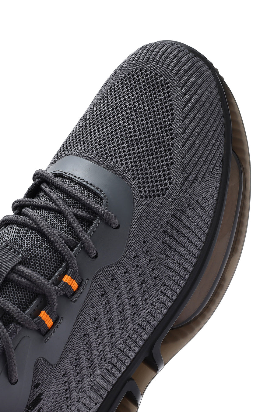 Derimod Zero Men's Gray Lace-Up Thick Soled Fabric Sneaker
