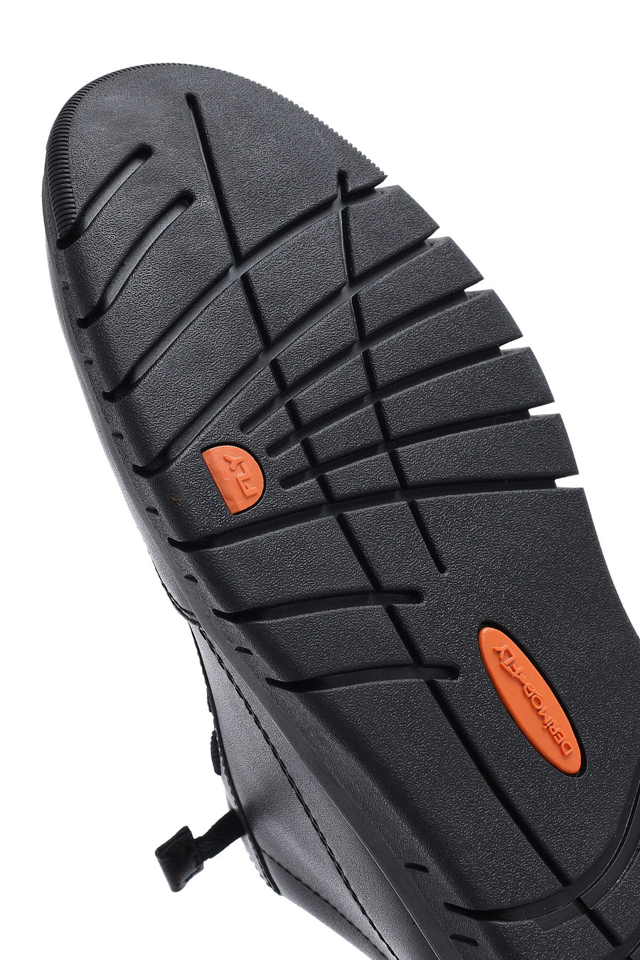 Men's Black Lace-up Leather Sneaker