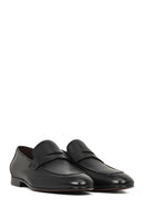 Men's Black Leather Classic Loafer | Derimod