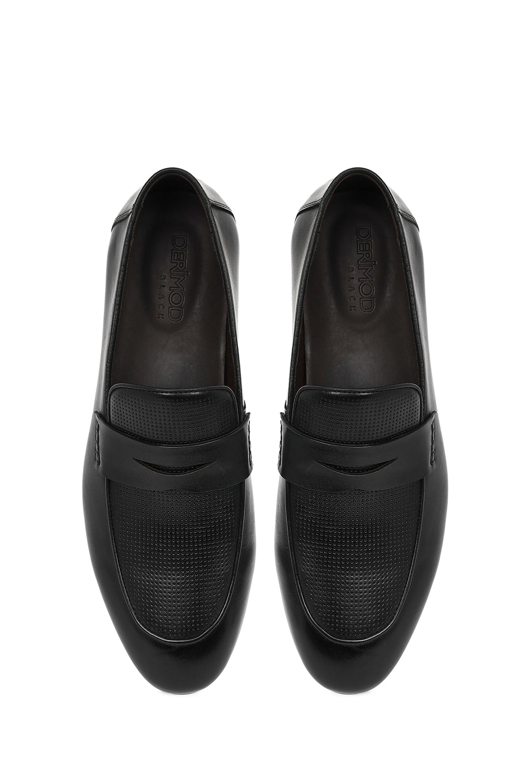 Derimod Black Erkek Siyah Deri Klasik Loafer
