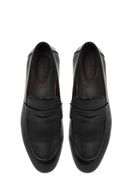 Men's Black Leather Classic Loafer | Derimod