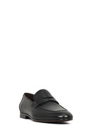 Men's Black Leather Classic Loafer | Derimod