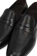 Men's Black Leather Classic Loafer | Derimod