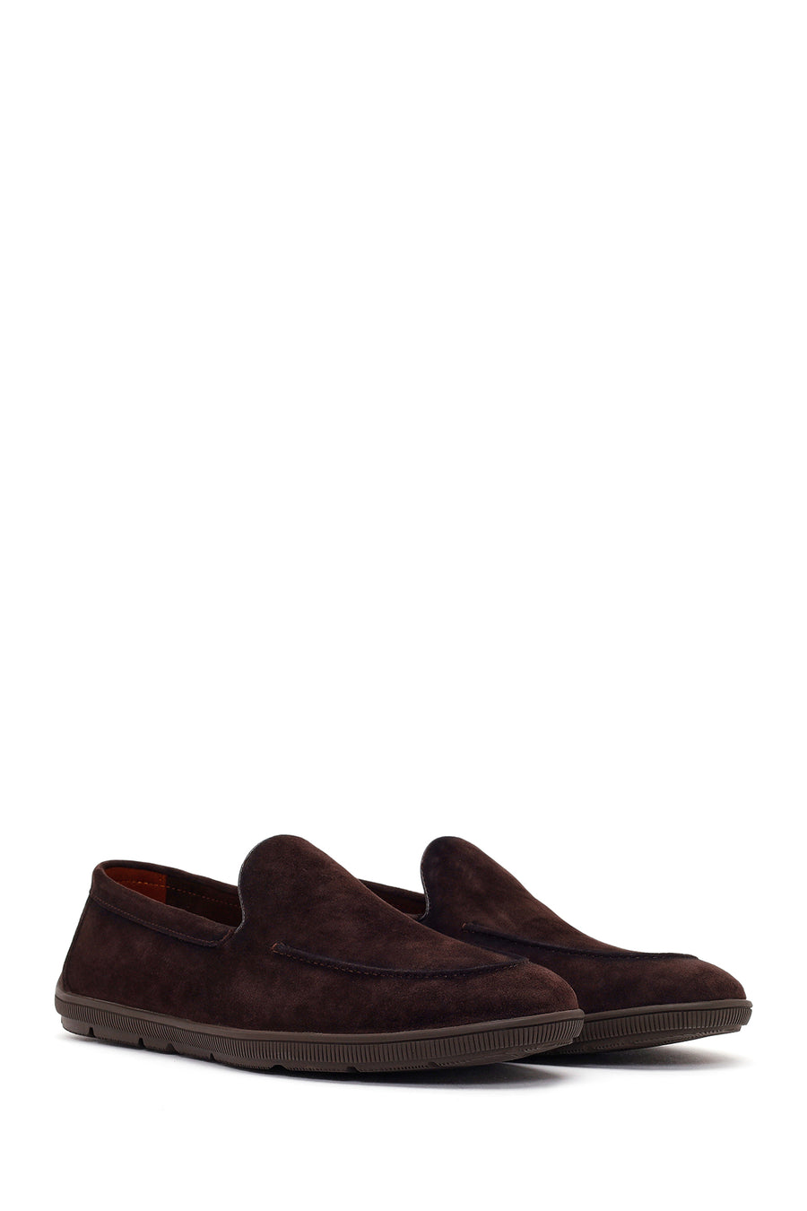 Men's Brown Suede Leather Casual Loafer