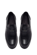 Erkek Siyah Deri Klasik Loafer | Derimod