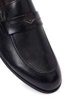Erkek Siyah Deri Klasik Loafer | Derimod