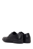 Men's Black Laced Leather Classic Shoes | Derimod