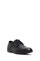 Men's Black Laced Leather Classic Shoes | Derimod