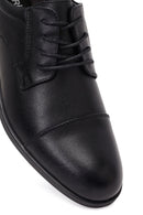 Men's Black Laced Leather Classic Shoes | Derimod
