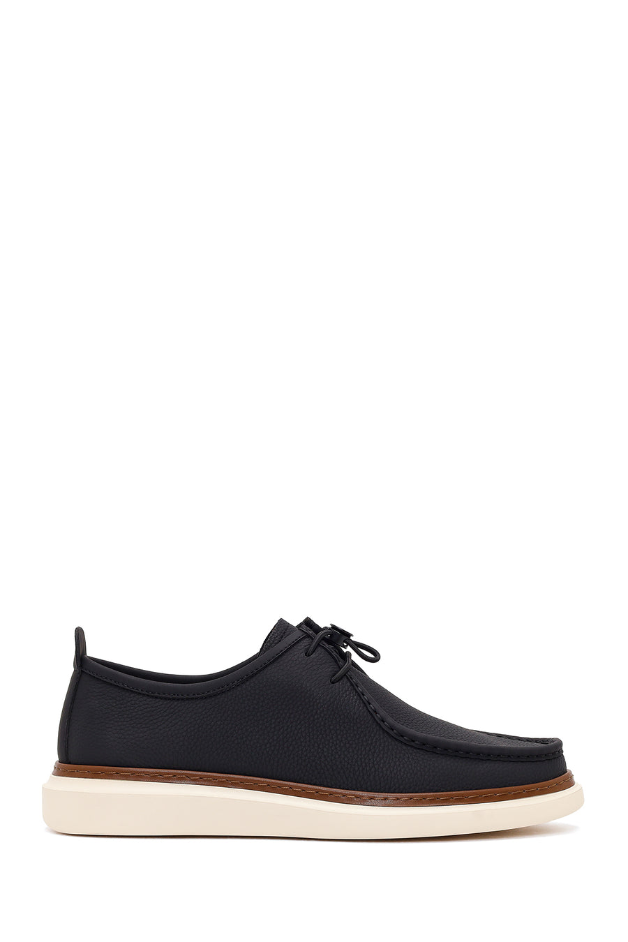 Men's Black Leather Casual Shoes 26SFD696218 | Derimod