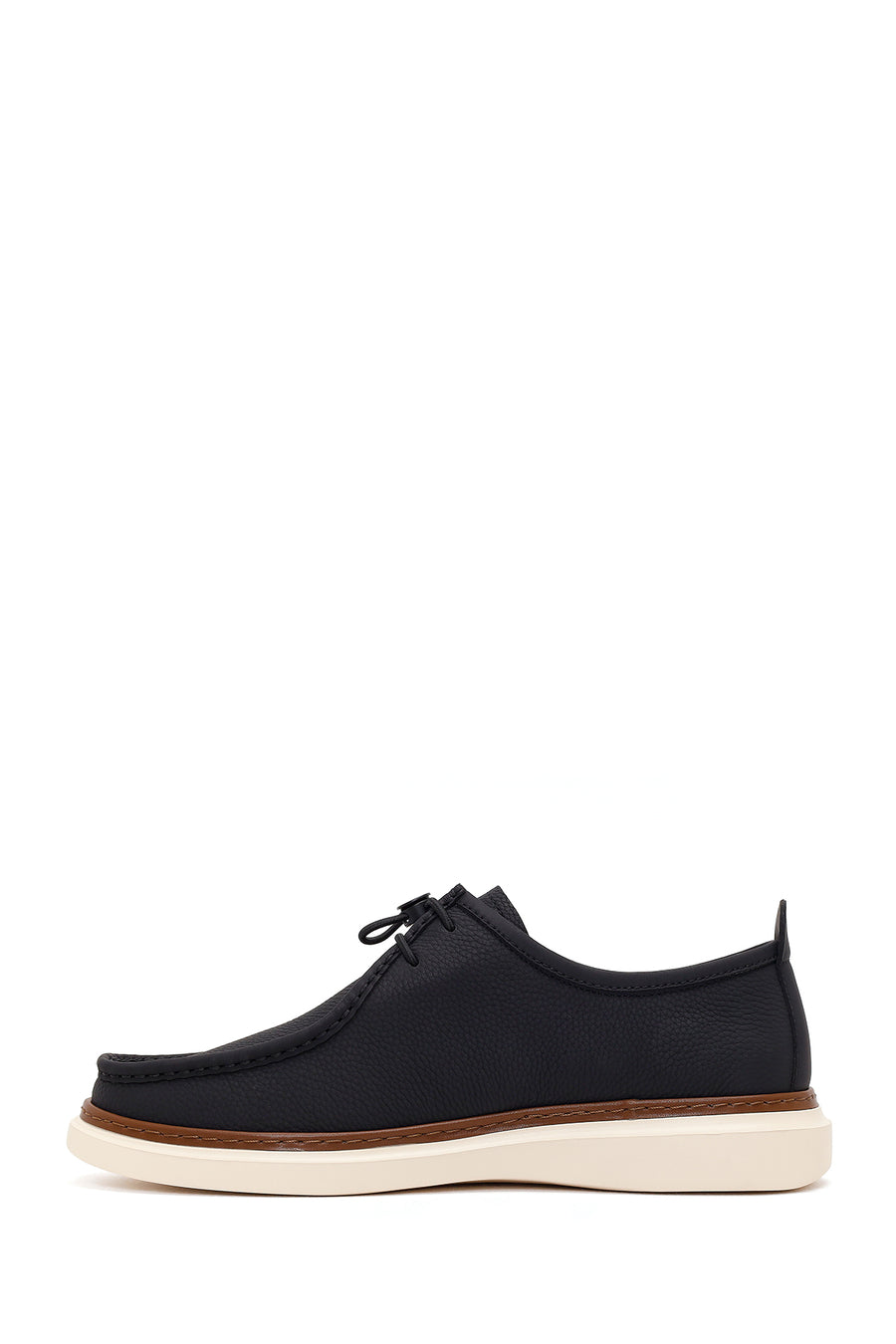 Men's Black Leather Casual Shoes