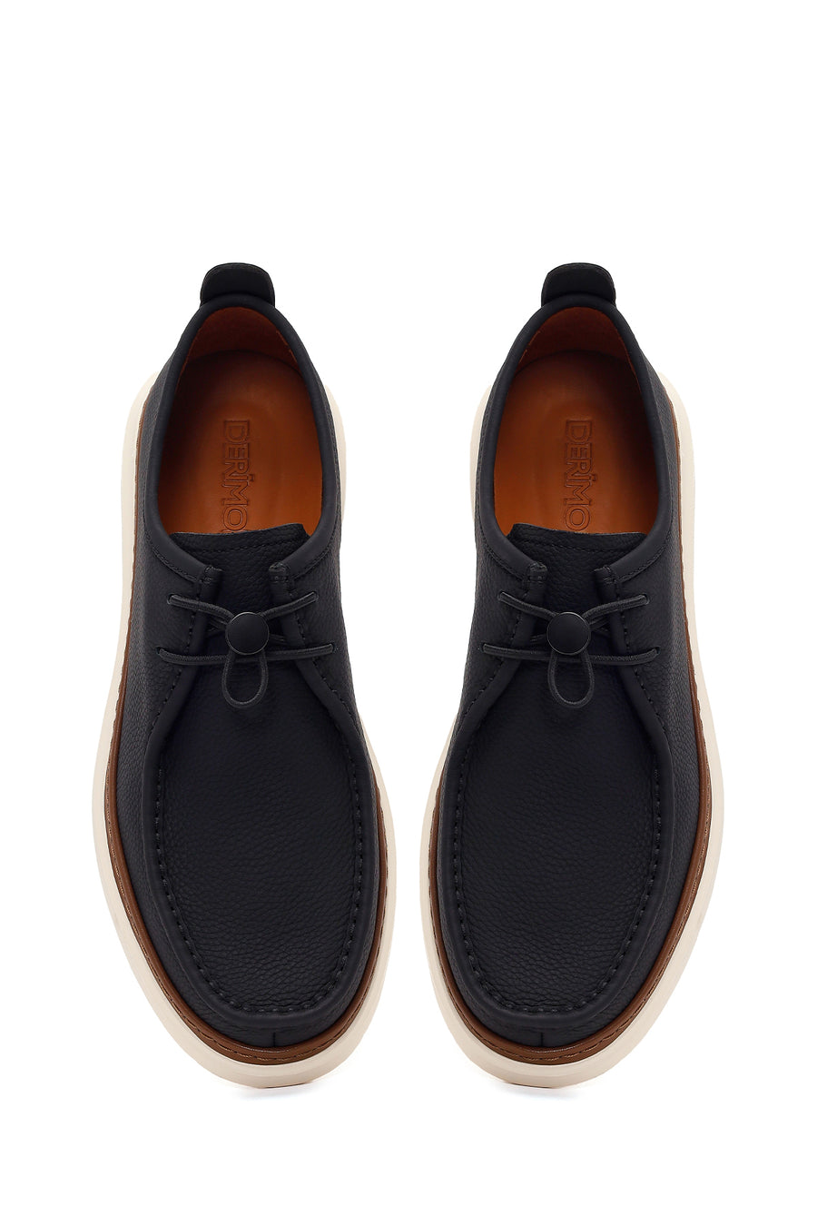 Men's Black Leather Casual Shoes