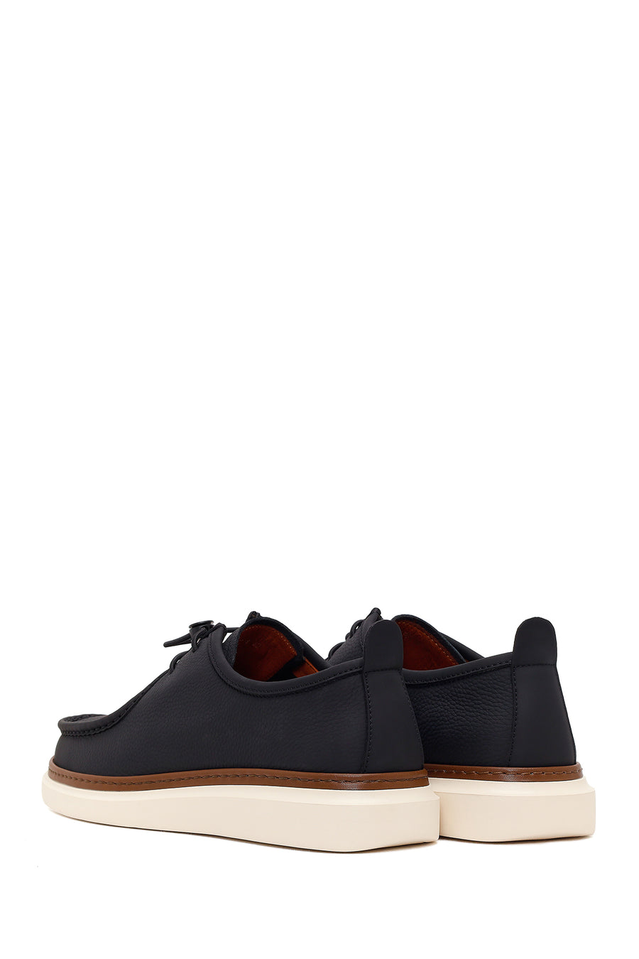Men's Black Leather Casual Shoes