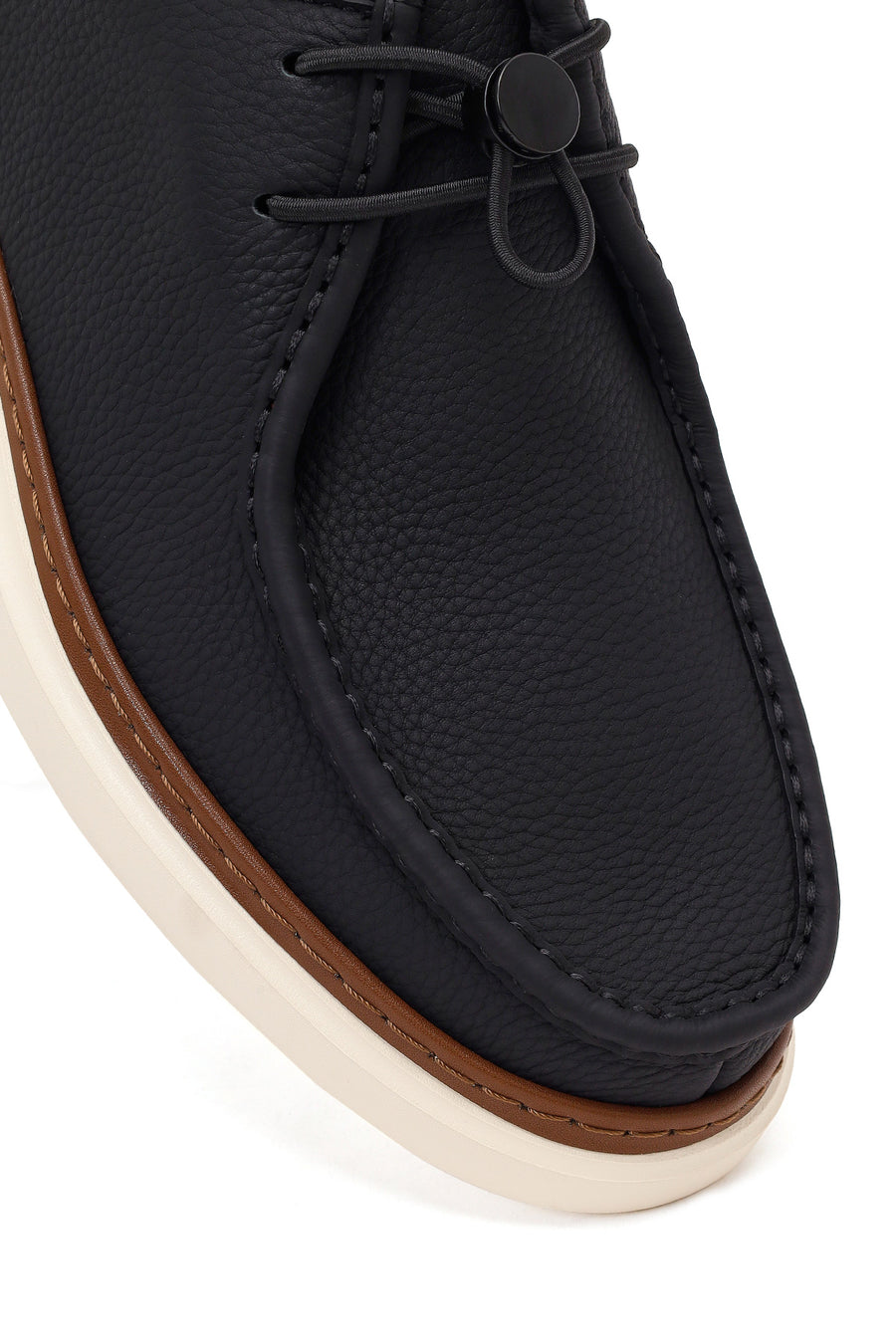 Men's Black Leather Casual Shoes