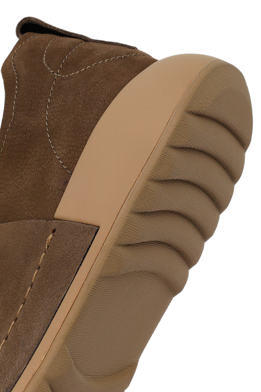 Male Khaki Lace-up Nubuck Leather Casual Shoes