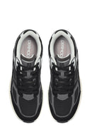 Men's Black Thick Sole Lace Up Leather Sneaker | Derimod