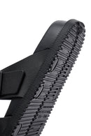 Erkek Siyah Çift Tokalı Terlik | Derimod