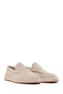 Men's Gray Suede Leather Casual Loafer | Derimod