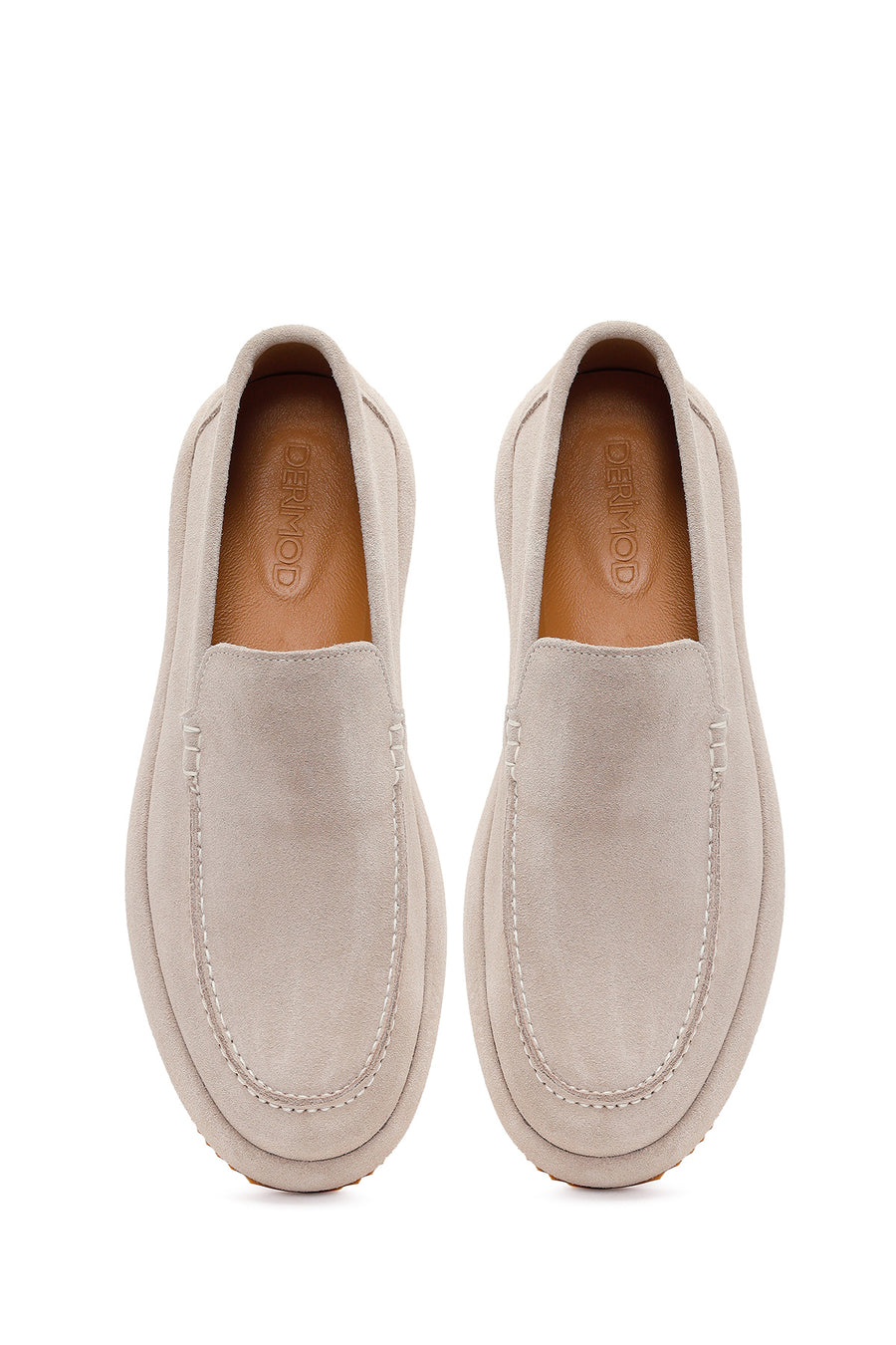 Men's Gray Suede Leather Casual Loafer