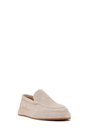 Men's Gray Suede Leather Casual Loafer | Derimod