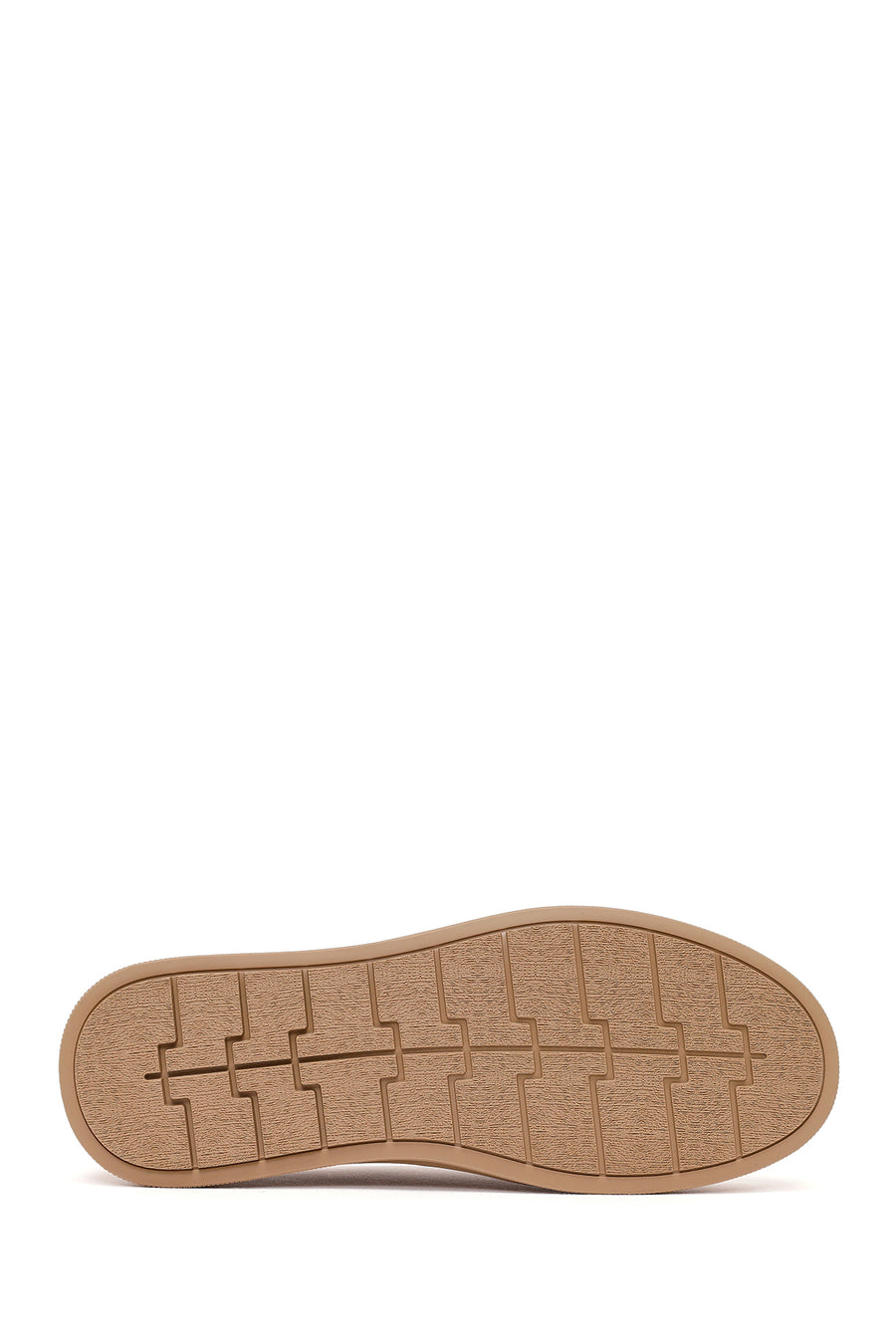 Male Beige Lace-Up Thick-Soled Suede Leather Casual Shoes