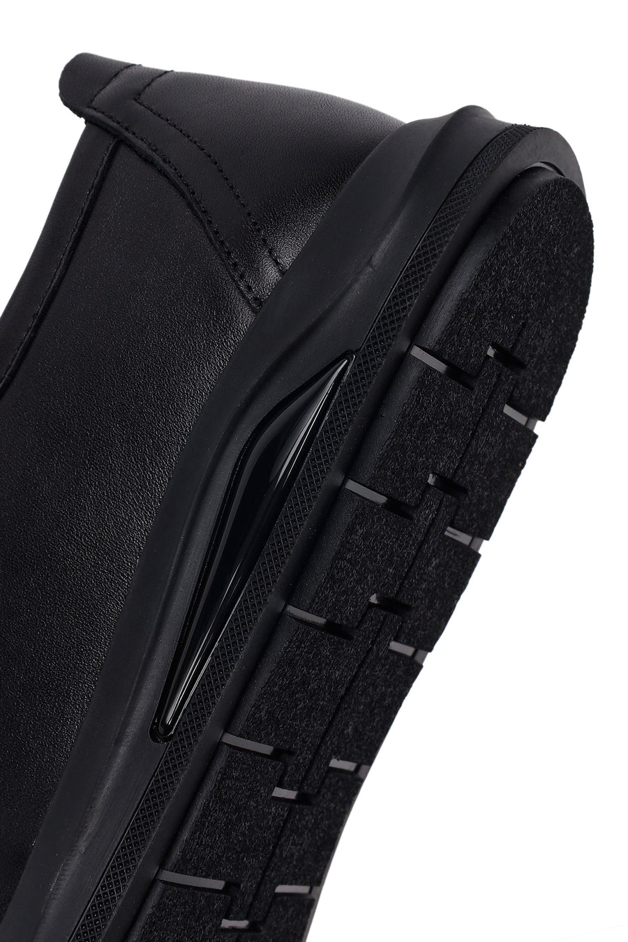 Male Black Lace-Up Leather Casual Shoes