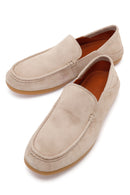 Erkek Bej Süet Deri Loafer | Derimod