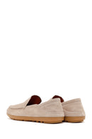 Erkek Bej Süet Deri Loafer | Derimod