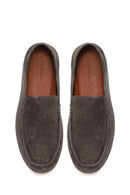 Erkek Antrasit Süet Deri Loafer | Derimod