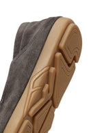 Erkek Antrasit Süet Deri Loafer | Derimod