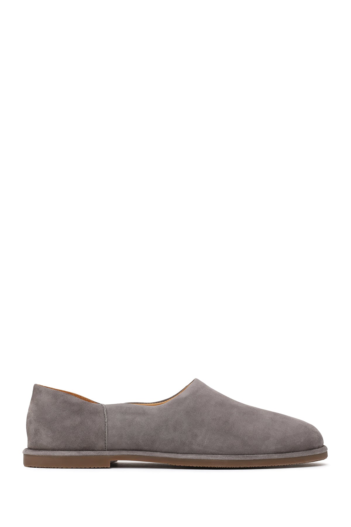 Erkek Gri Süet Deri Loafer 26SFD698010 | Derimod
