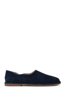 Erkek Lacivert Süet Deri Loafer | Derimod