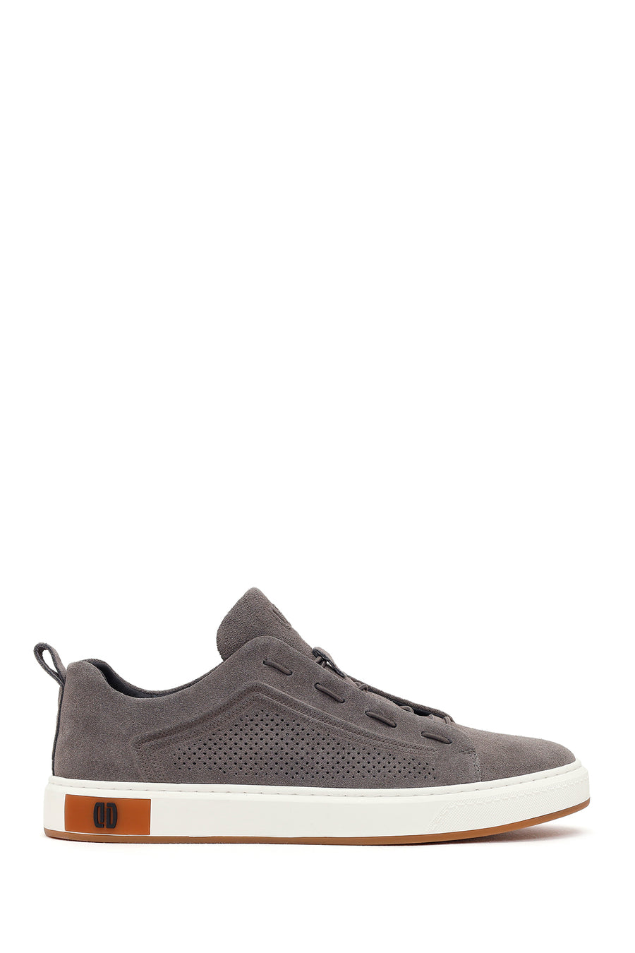 Erkek Gri Bağcıklı Süet Deri Sneaker 26SFD698110 | Derimod