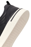 Men's Black Lace-up Leather Sneaker | Derimod