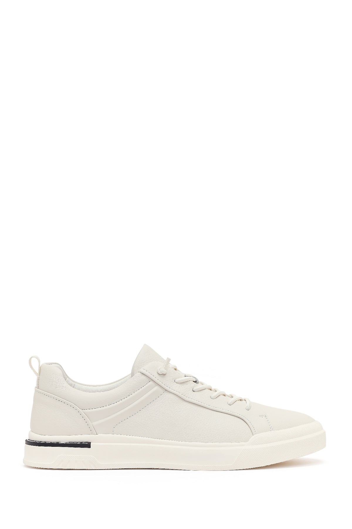 Erkek Beyaz Bağcıklı Deri Sneaker 26SFD6983FT | Derimod