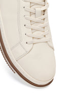 Erkek Beyaz Bağcıklı Deri Sneaker | Derimod