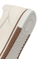 Erkek Beyaz Bağcıklı Deri Sneaker | Derimod