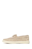 Men's Beige Lace-up Suede Leather Casual Shoes | Derimod