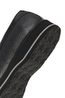 Erkek Siyah Kalın Tabanlı Püsküllü Deri Loafer | Derimod